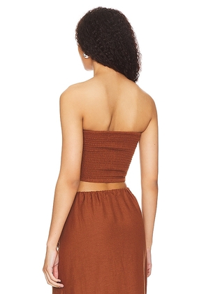 LSPACE Summer Feels Tube Top in Brown. Size XS. Also in S.
