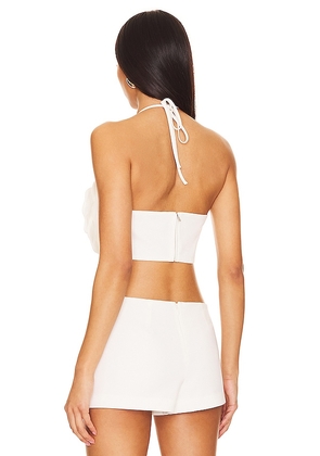 Lovers and Friends Zora Crop Top in White. Size M. Also in XS, S.