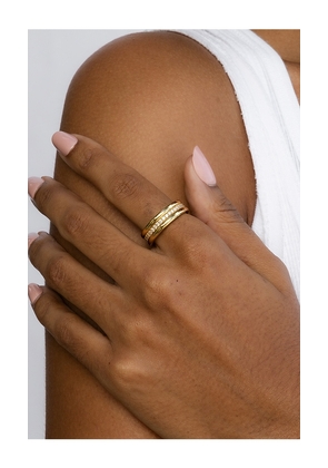 MIRANDA FRYE Ariana Ring in Metallic Gold. Size 6. Also in 5.