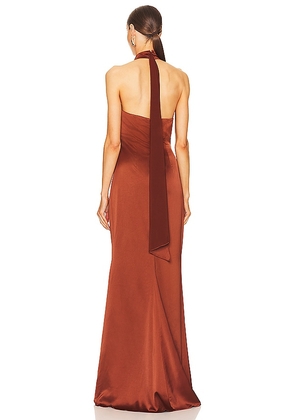 Nookie Entice Gown in Brown. Size M. Also in XS, S, L, XL.