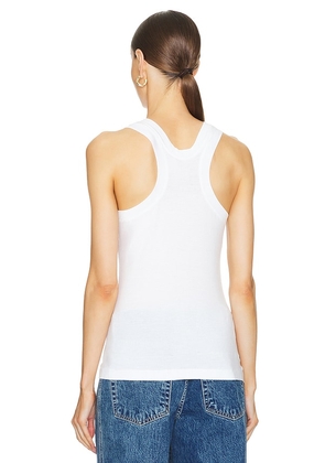 Norma Kamali Racer Tee in White. Size M. Also in L, XL.