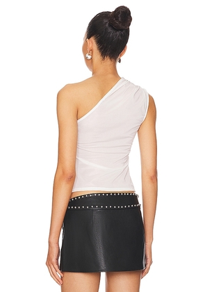 Miaou Jade Tank in White. Size M. Also in L, XL.