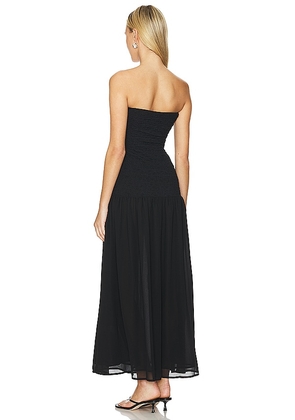 MORE TO COME Kian Maxi Dress in Black. Size M. Also in XS, L, XL.