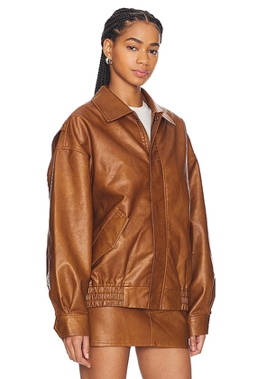 LIONESS Kenny Bomber in Tan. Size M. Also in XXS, XS, S, L.