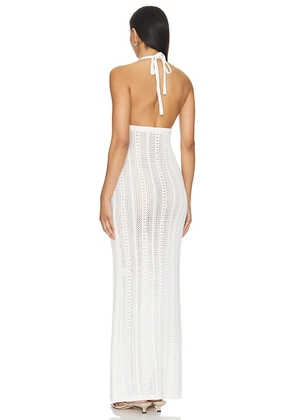 MAJORELLE Davia Maxi Dress in Ivory. Size M. Also in L.