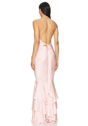 Lovers and Friends Cleo Gown in Blush. Size L. Also in M, XL.