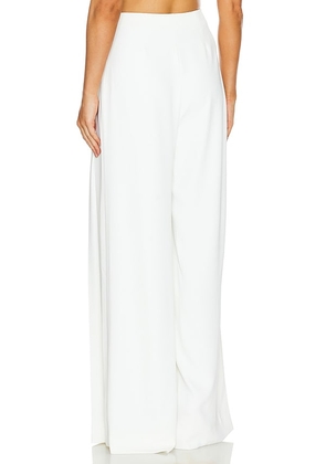 L'AGENCE Nova Pleated Pant in Ivory. Size 10. Also in 12.