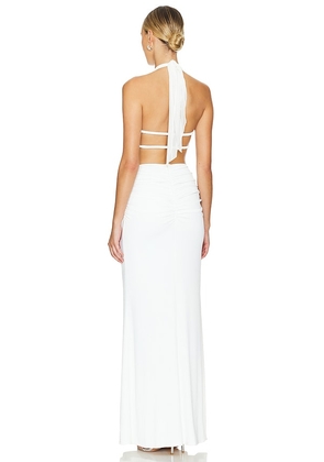 NBD Ilta Maxi Dress in White. Size S. Also in L, M, XL, XS.
