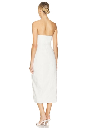 NBD Aiza Midi Dress in Ivory. Size S. Also in XS, XXS, M.