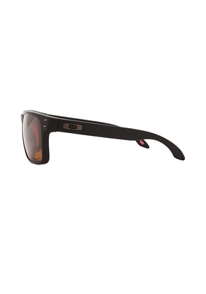 Oakley Holbrook Polarized Sunglasses in Brown in Matte Black.