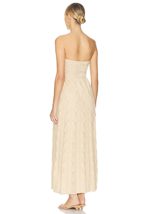 MISA Los Angeles Aicha Dress in Beige. Size XL. Also in L.