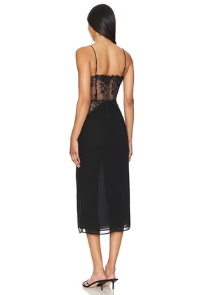 NBD Rosabelle Midi Dress in Black. Size M. Also in L, S, XL, XS, XXS.