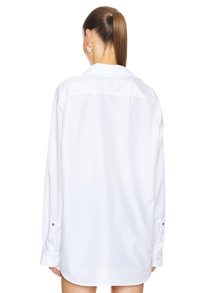 Moschino Jeans Button Up Shirt in White. Size 40. Also in 38.