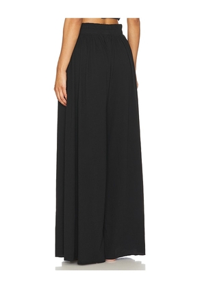 LUNYA Organic Pima Wide Leg in Black. Size M. Also in XL.
