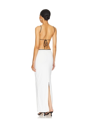 MORE TO COME Koral Maxi Skirt Set in White. Size M. Also in L.