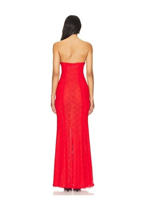 MAJORELLE Mari Elena Gown in Red. Size S. Also in XL.
