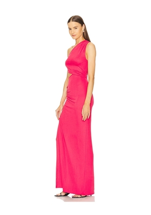 Michael Costello x REVOLVE Decker Maxi Dress in Red. Size L. Also in XS, S, M, XL.
