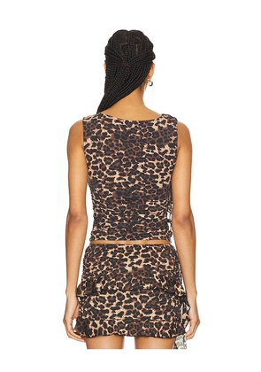 LIONESS Rendezvous Top in Brown. Size M. Also in XXS, XS, S, L, XL, XXL.