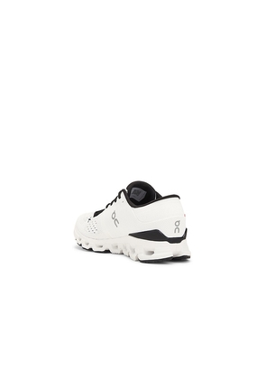 On Cloud X 4 Sneaker in White. Size 10.5. Also in 7.5, 8, 8.5, 9, 9.5, 10, 11, 11.5, 12, 12.5, 13, 7.