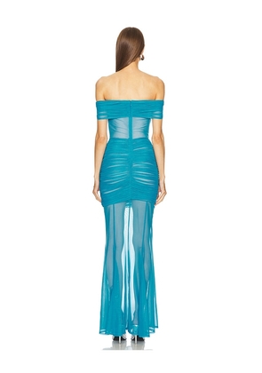 Michael Costello x REVOLVE Heidi Gown in Blue. Size S. Also in M, XL.