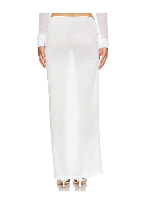 LIONESS Soul Mate Maxi Skirt in White. Size M. Also in L, XL, XXL.