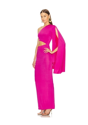 Michael Costello x REVOLVE Aaliyah Gown in Fuchsia. Size S. Also in M, L.