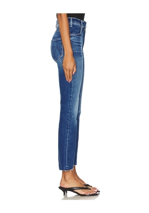 MOTHER The Hustler Ankle Fray Jeans in Denim-Medium. Size 24. Also in 23, 25, 26.