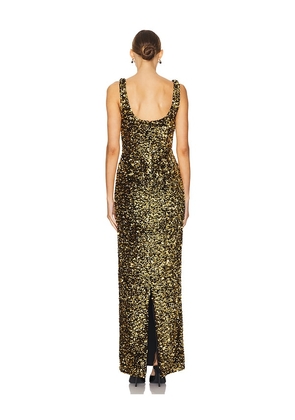Lovers and Friends Ginger Sequin Gown in Metallic Gold. Size S. Also in XS.