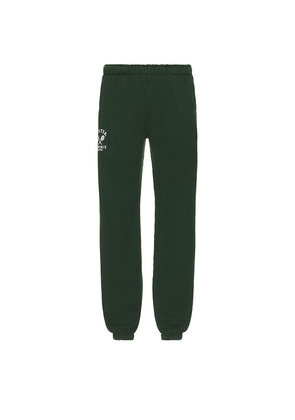 Oyster Tennis Club Sweatpant in Green. Size M. Also in S, L, XL/1X.