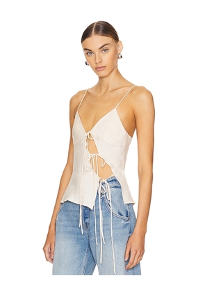 LIONESS Mariah Cami in Ivory. Size M. Also in XXS, L, XL.