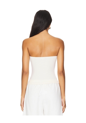 LA Made Rosy Strapless Crop Tank in Yellow. Size XL. Also in L.
