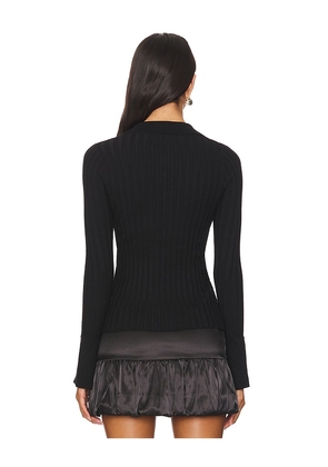 MORE TO COME Brandy Button Front Sweater in Black. Size M. Also in XS, S, L.