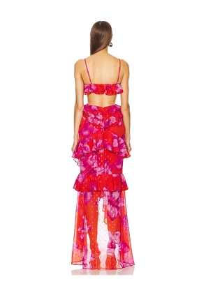 Michael Costello x REVOLVE Abby Gown in Red. Size XS. Also in S.