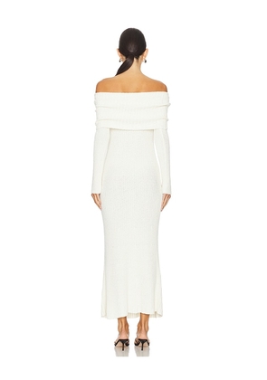 Lovers and Friends Sade Maxi Knit Dress in Ivory. Size S. Also in XS, M, L.