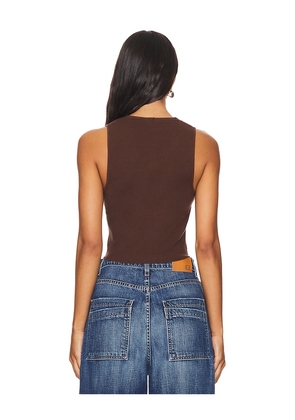 Lovers and Friends Margie Vest in Chocolate. Size S. Also in L, M, XL, XS, XXS.