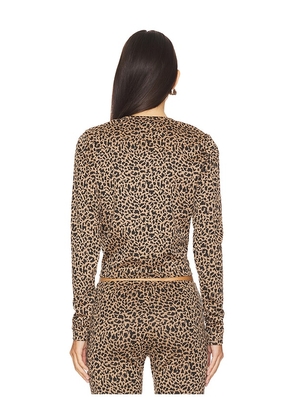LIONESS x REVOLVE Cardi in Brown. Size L. Also in XS, S, M, XXS, XL.