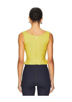 Miaou Imogene Corset in Yellow. Size S. Also in L, XL, XS, XXS.