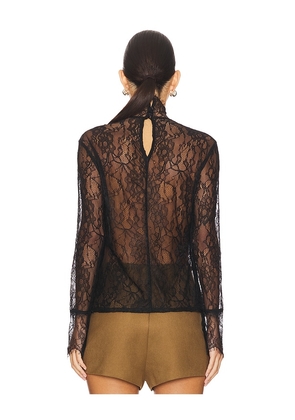 Nonchalant Label Mary Lace Top in Black. Size S. Also in XS, M.