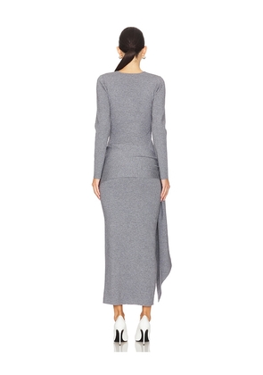 Line & Dot Alira Dress in Grey. Size M. Also in S, XS, L.