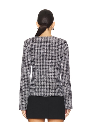 MAJORELLE Evelyn Jacket in Black,White. Size S. Also in XS, L.