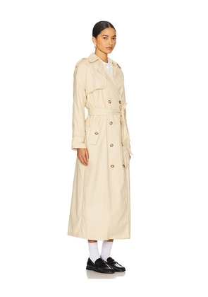 LIONESS Trencherous Coat in Beige. Size M. Also in XXS, XS, S, L, XL, XXL.