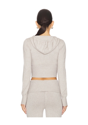 LIONESS Muse Knit Top in Grey. Size S. Also in XL, XS, XXL.