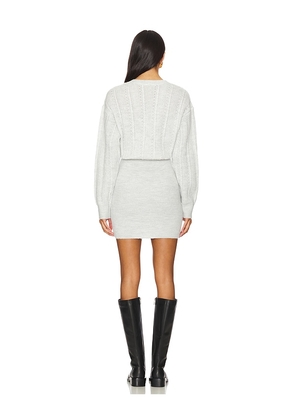 Lovers and Friends Brylee Mini Dress in Light Grey. Size M. Also in L, XS.