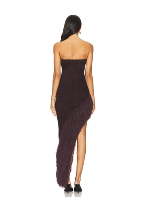 NBD Aubrey Strapless Dress in Brown. Size M. Also in L, S, XS.