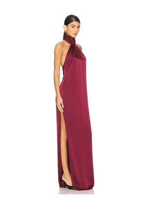 Katie May Sidrit Gown in Burgundy. Size M. Also in S, XXS, XS, L, XL.