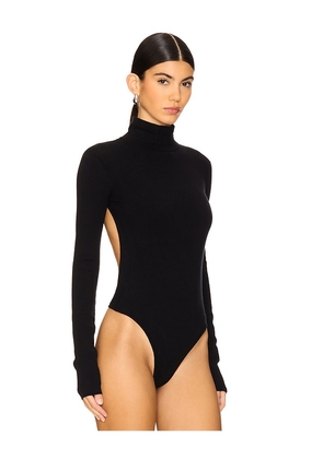 LPA Romona Knit Bodysuit in Black. Size M. Also in L, S, XL, XS.