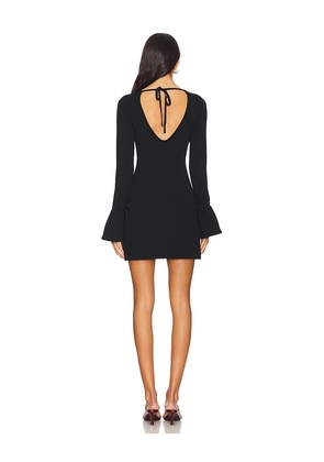 MORE TO COME Misty Knit Pleated Dress in Black. Size M. Also in S.