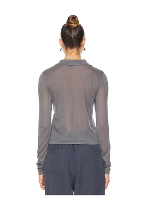 LIONESS Black Swan Polo in Grey. Size M. Also in XXS, XS, S, L, XXL.