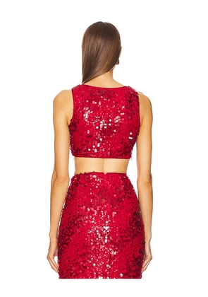 Michael Costello x REVOLVE Marlene Top in Red. Size M. Also in XS, S, L.