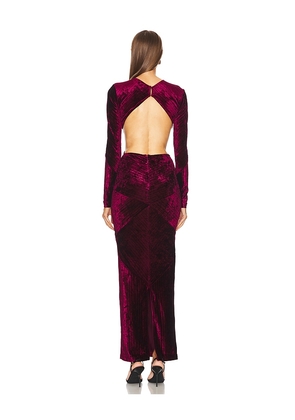 Michael Costello x REVOLVE Spencer Gown in Burgundy. Size M. Also in XXS, XS, S, L.